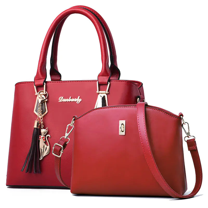 Women's Handbag and Crossbody Purse Set