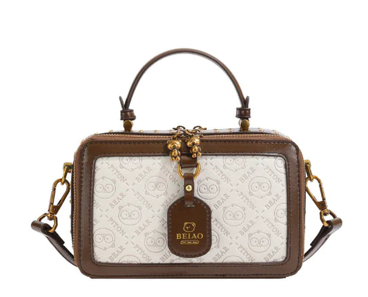 BEIAO Rectangle Bag - Luxury Embossed Handbag