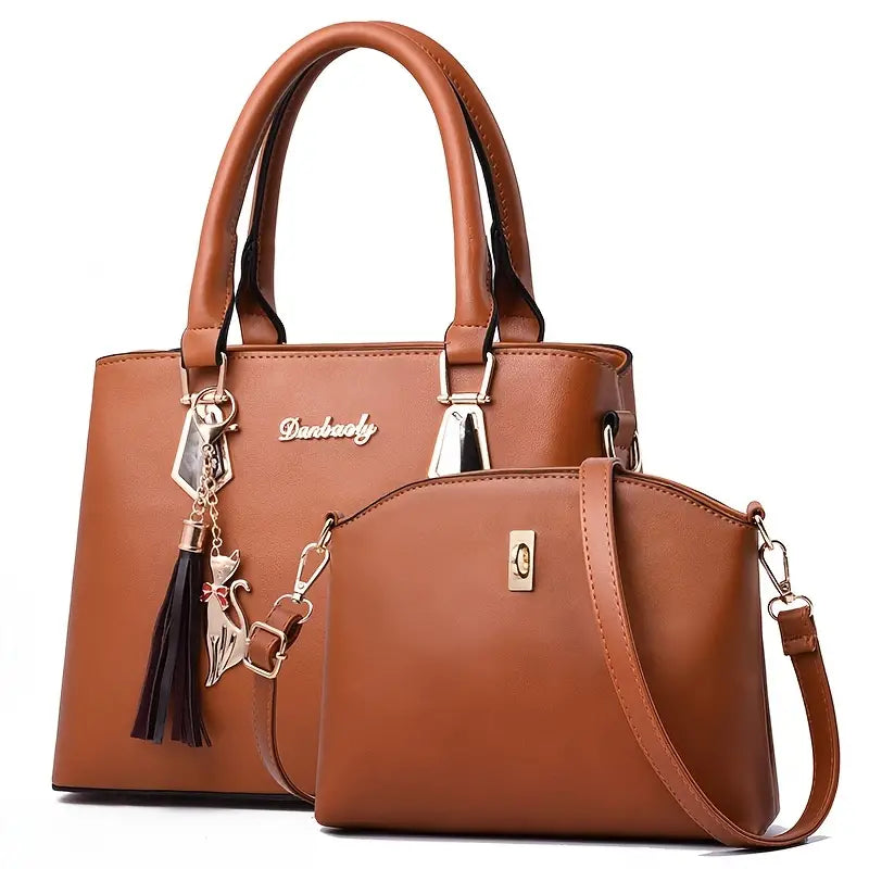 Women's Handbag and Crossbody Purse Set