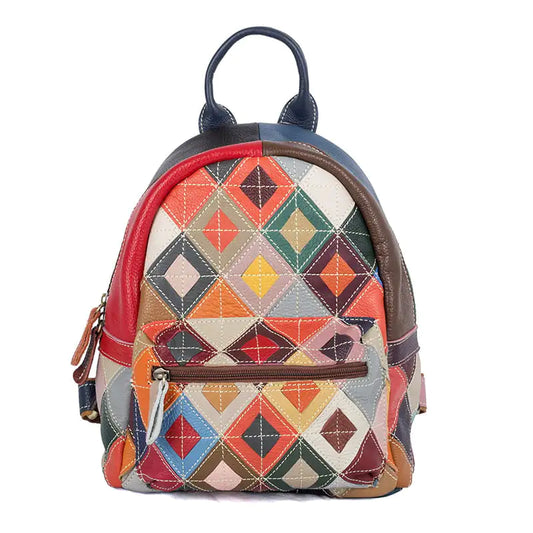 Women's Hand-Colored Cowhide Leather Duffel Bag
