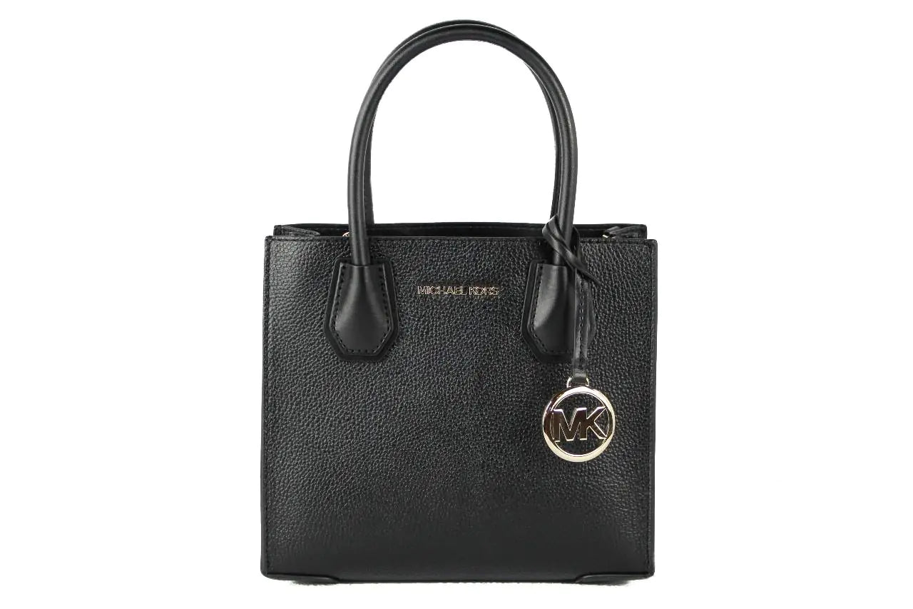 Michael Kors Mercer Medium Black Convertible Messenger Crossbody Bag