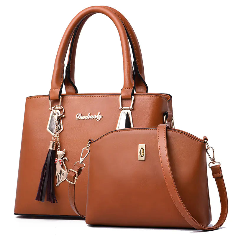 Women's Handbag and Crossbody Purse Set